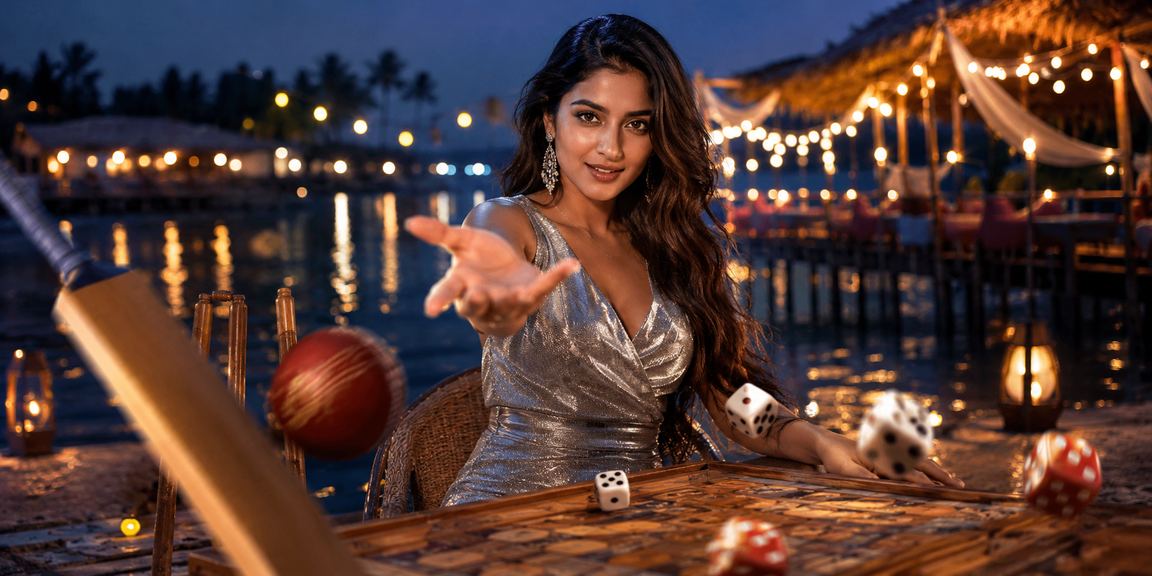 কক্সবাজারের সমুদ্র সৈকতে মোবাইলে ক্রিকেট বেটিং উপভোগ করছেন একজন ব্যবহারকারী
