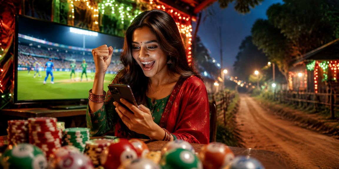 রংপুরে লাল-সবুজ পোশাকে ক্রিকেট বেটিং উপভোগ করছেন একজন ব্যবহারকারী